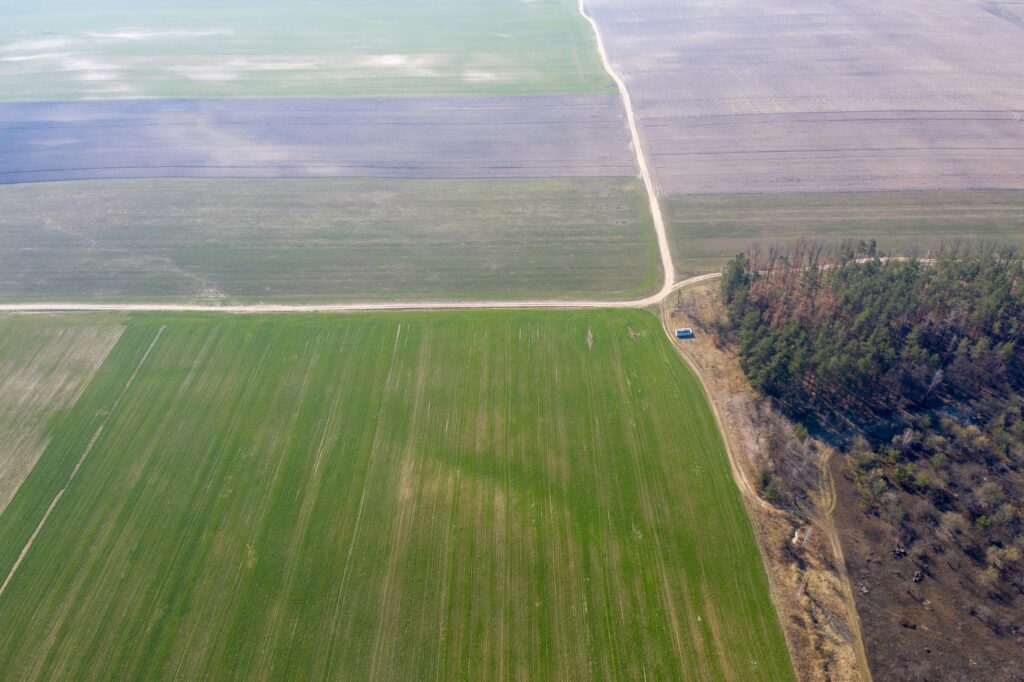 Nivellement de terrain agricole